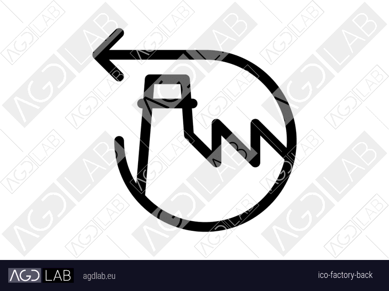 Factory back icon