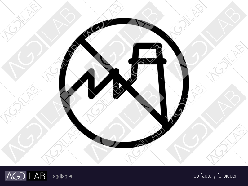 Factory forbidden icon