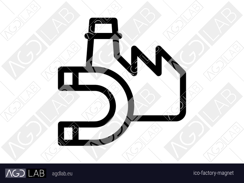 Factory magnet icon