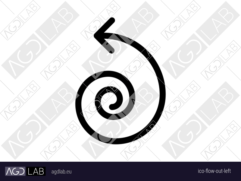 Flow out left icon