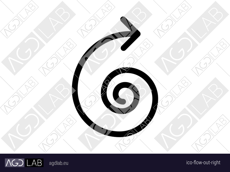 Flow out right icon