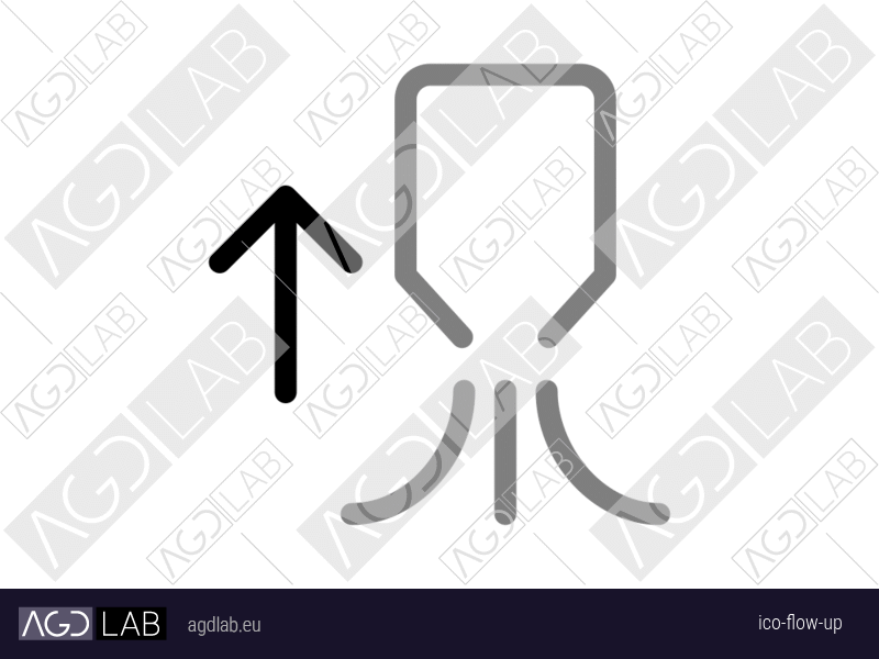 Flow up icon