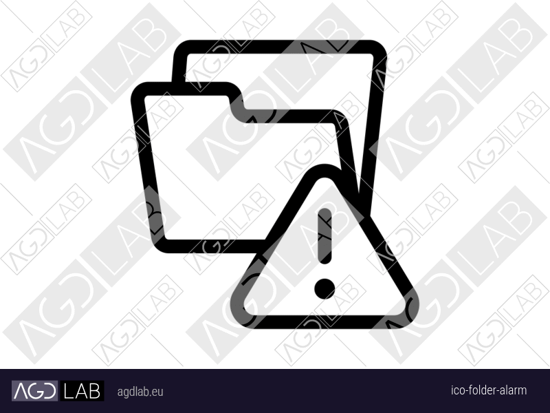 Folder alarm icon