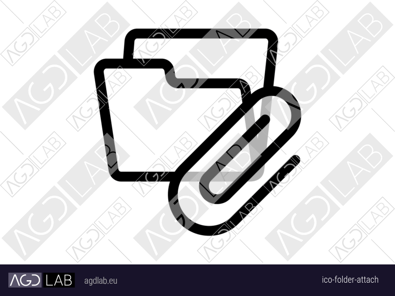 Folder attach icon
