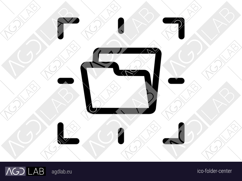 Folder center icon