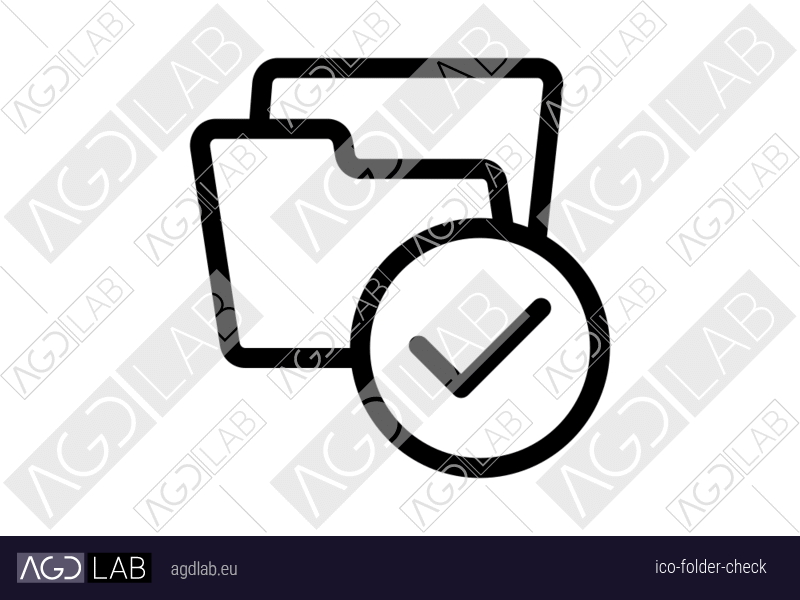 Folder check icon
