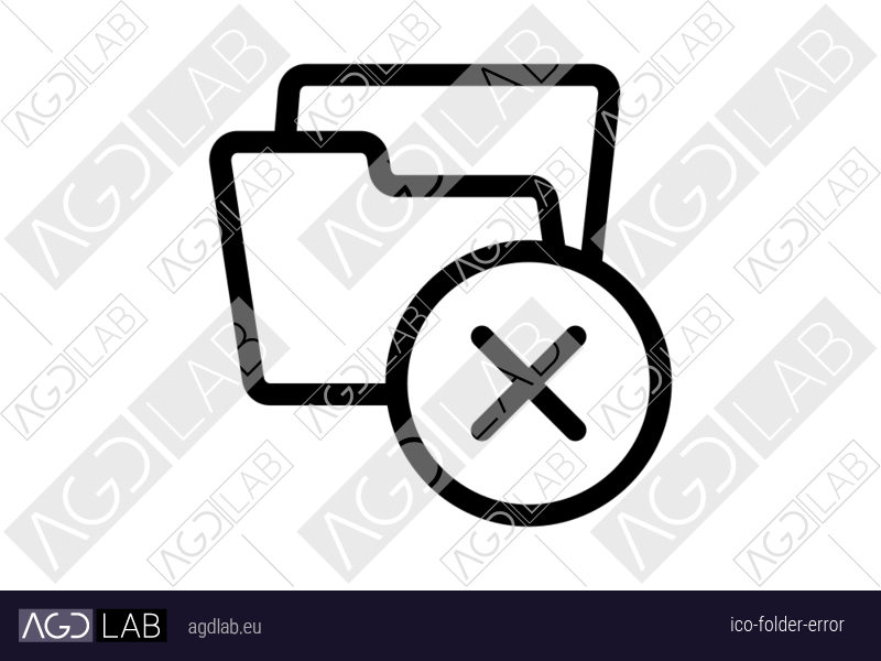 Folder error icon