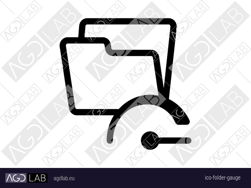 Folder gauge icon