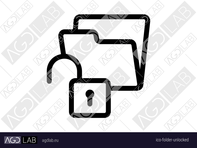 Folder unlocked icon