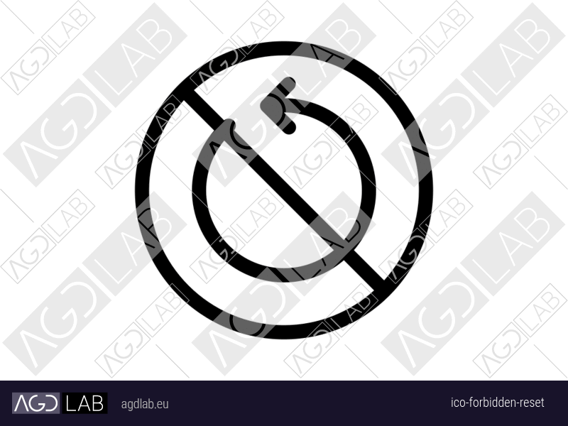 Forbidden reset icon