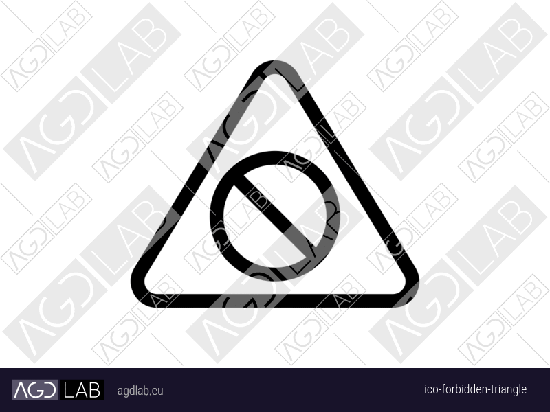 Forbidden triangle icon