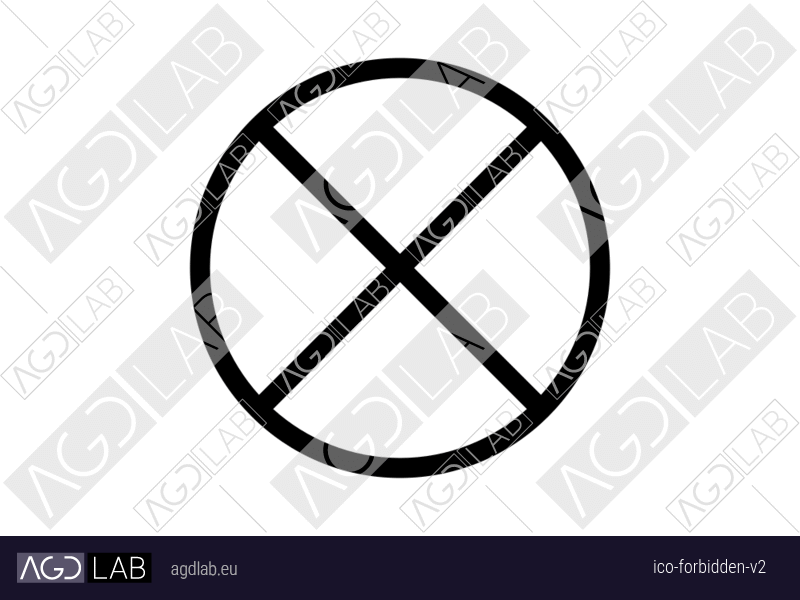 Forbidden alternative version icon