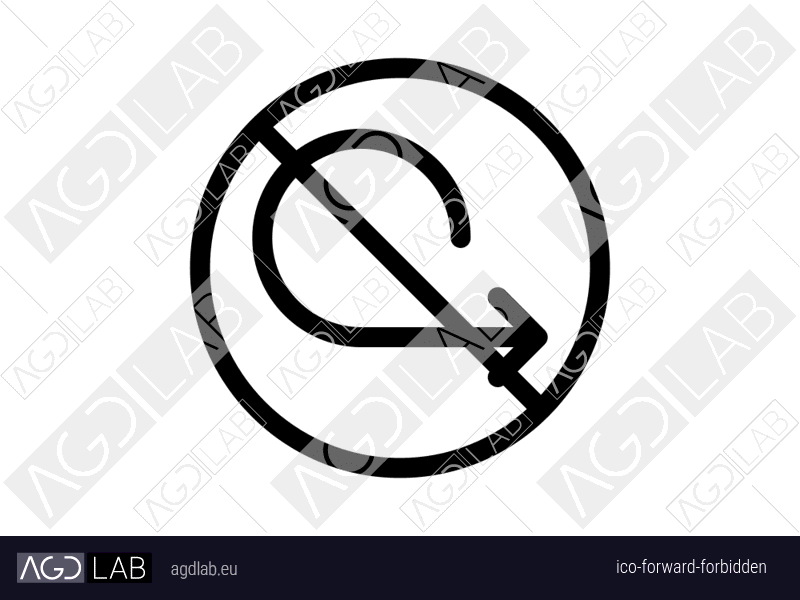 Forward forbidden icon