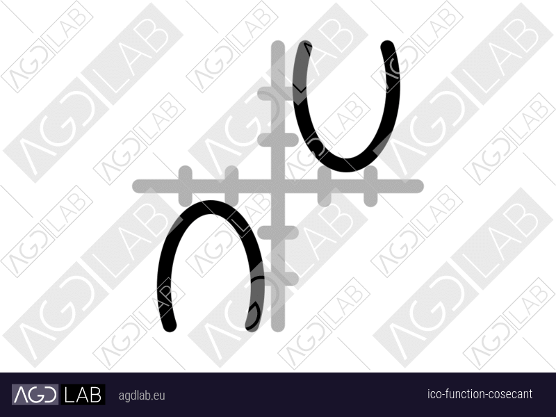 Function cosecant icon