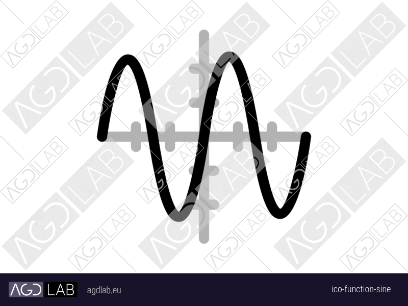 Function sine icon