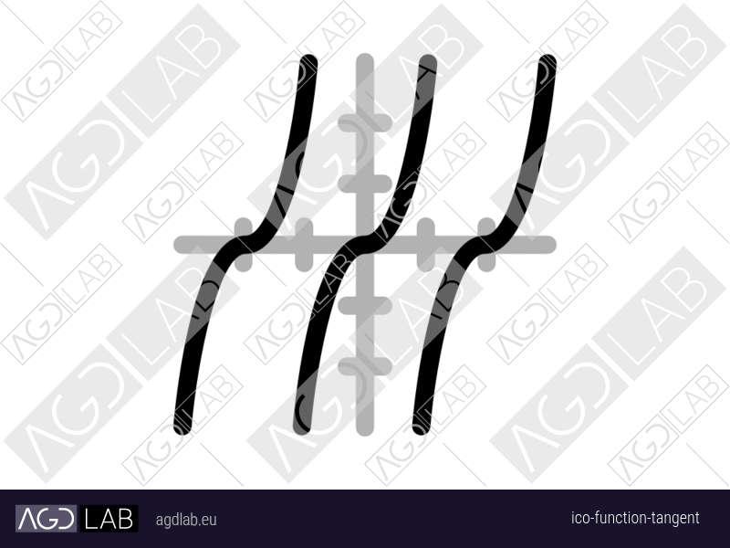 Function tangent icon