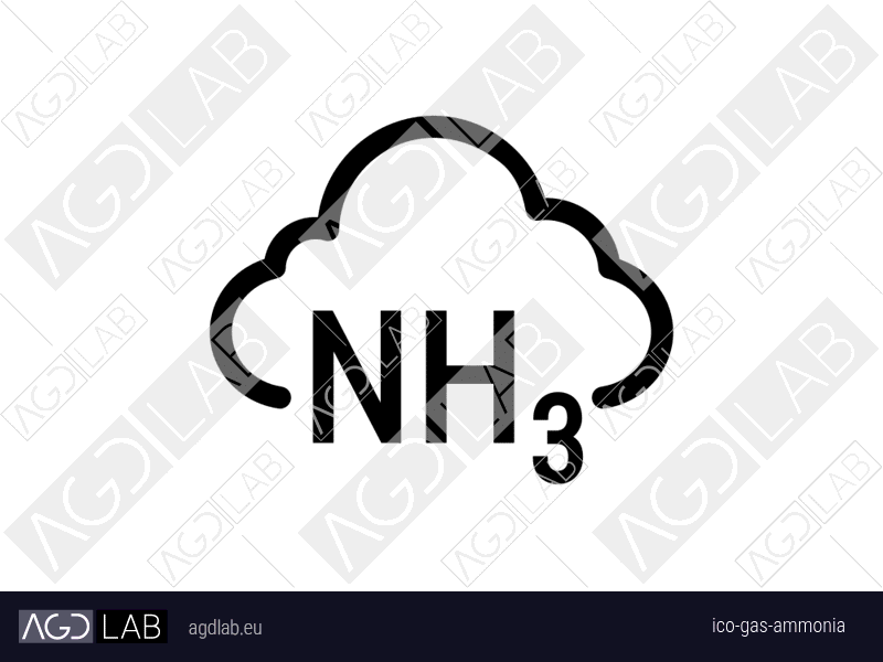 Gas ammonia icon