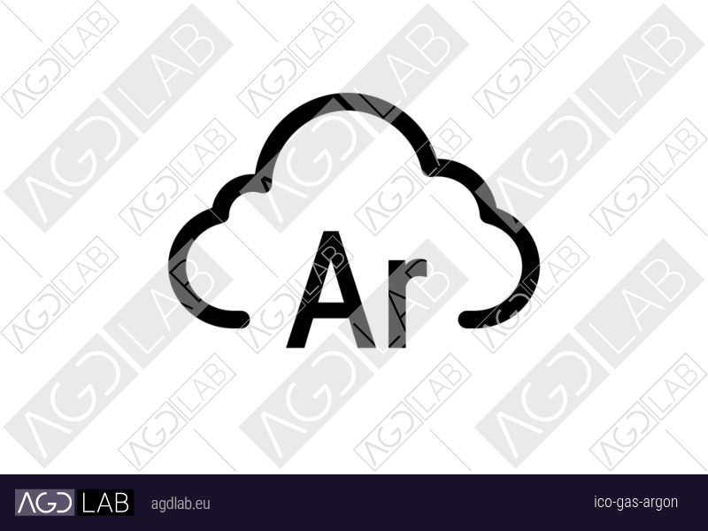 Gas argon icon