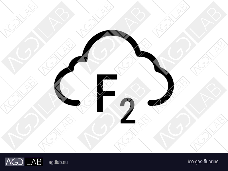 Gas fluorine icon