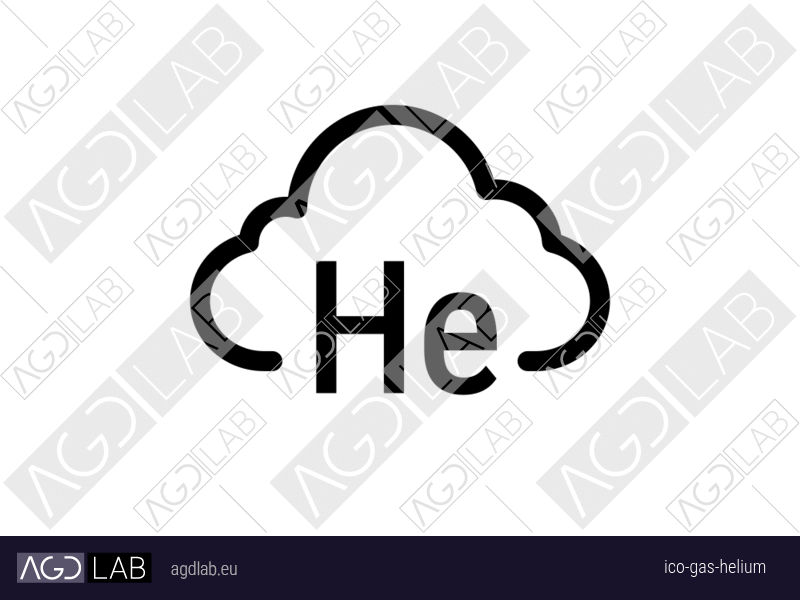 Gas helium icon