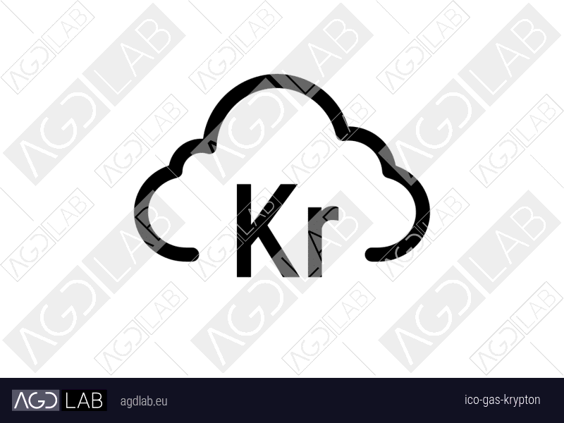 Gas krypton icon