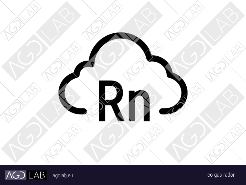 Gas radon icon