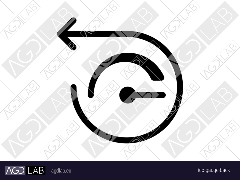 Gauge back icon