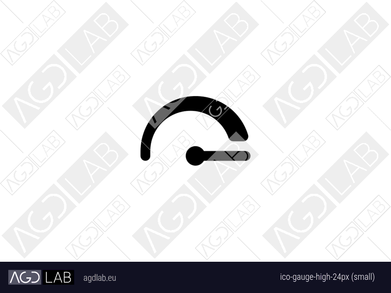 Gauge high 24px (small) icon