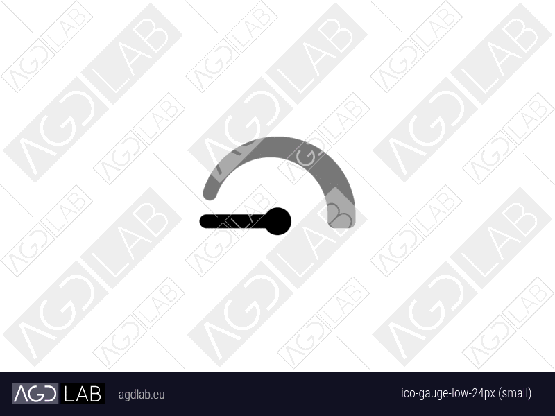 Gauge low 24px (small) icon