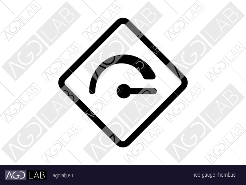 Gauge rhombus icon