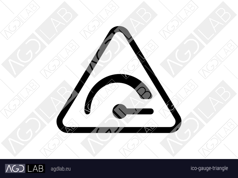 Gauge triangle icon