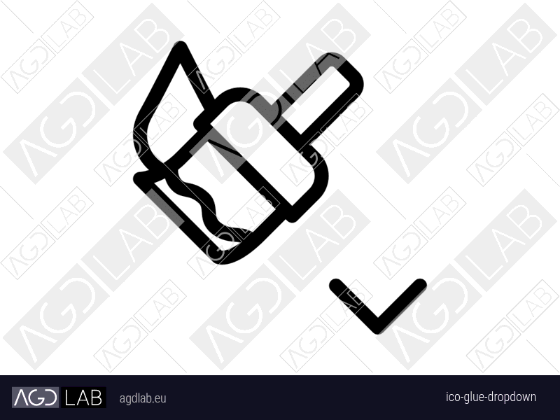 Glue dropdown icon