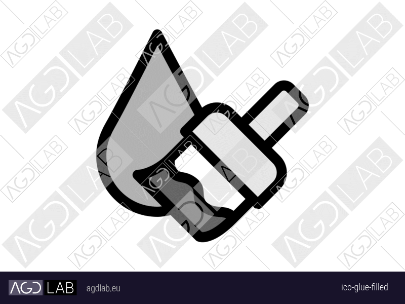 Glue filled icon