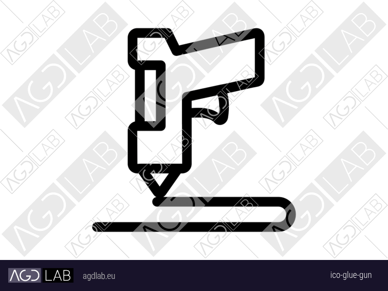 Glue gun icon