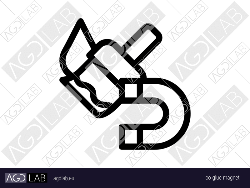 Glue magnet icon