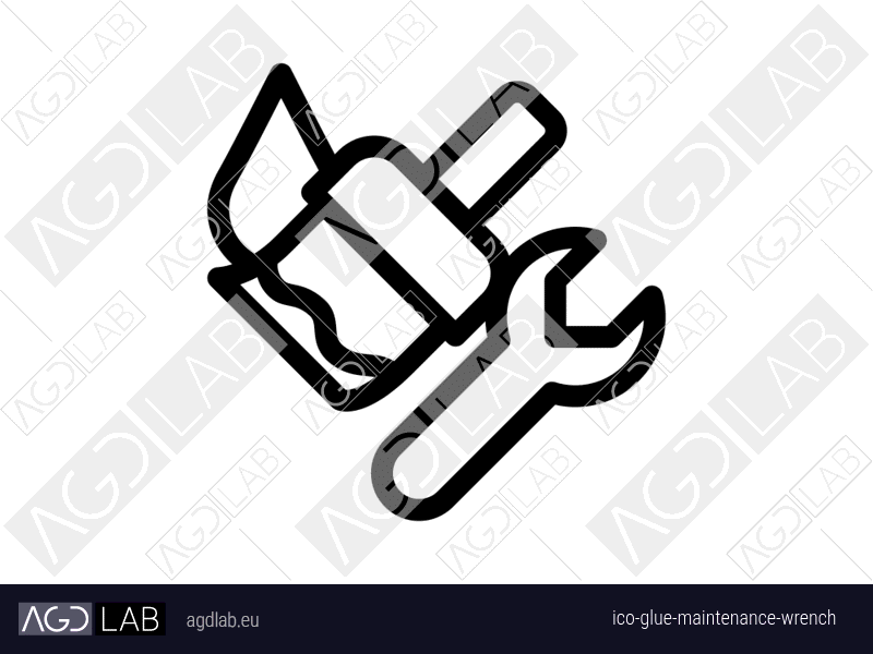 Glue maintenance wrench icon