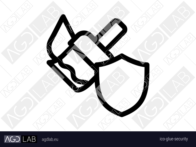 Glue security icon