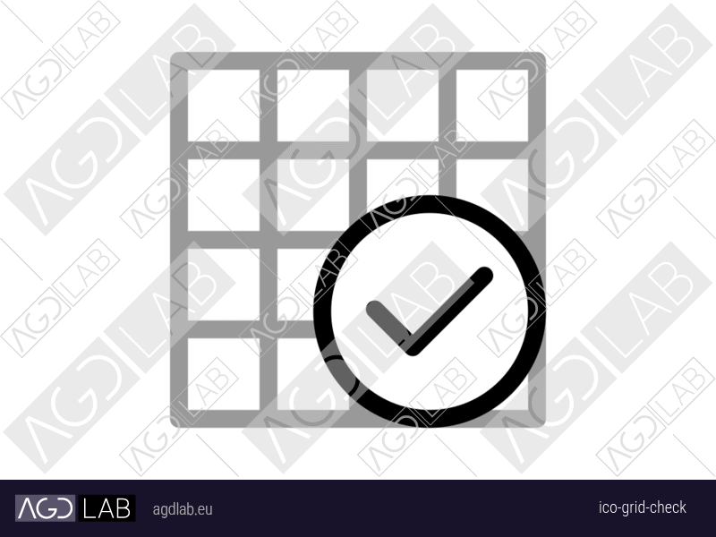 Grid check icon
