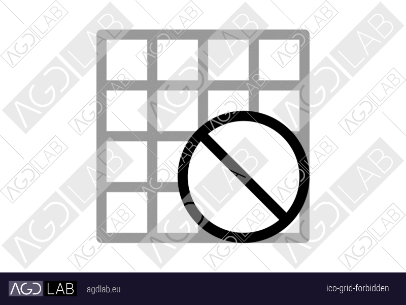 Grid forbidden icon
