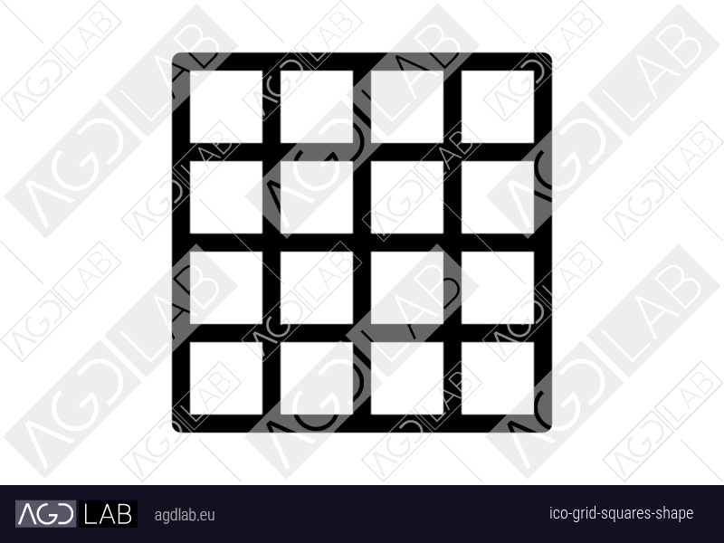 Grid squares shape icon