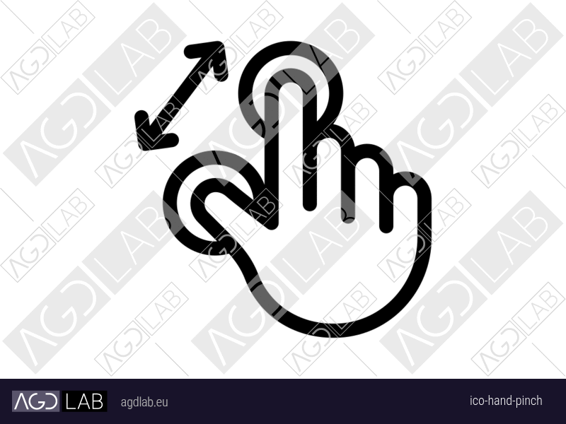 Hand pinch icon