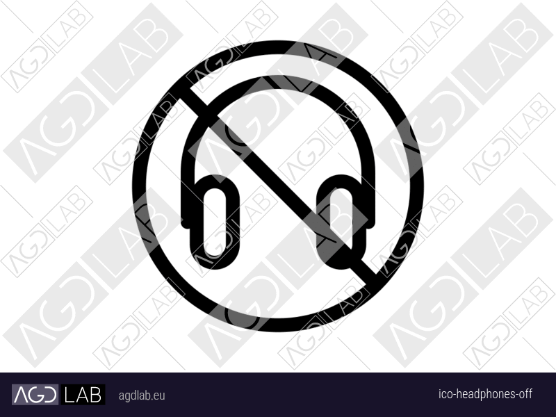 Headphones off icon