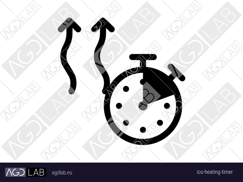 Heating timer icon