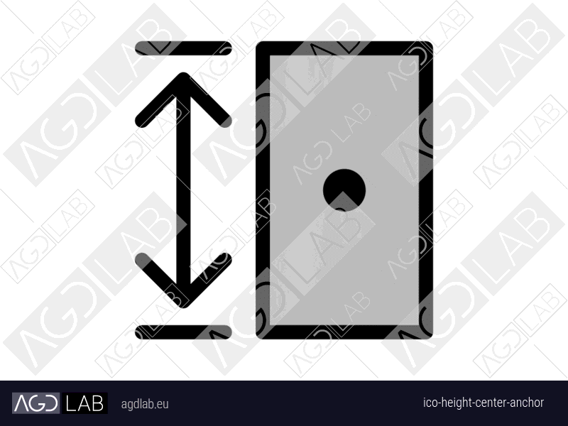 Height center anchor icon