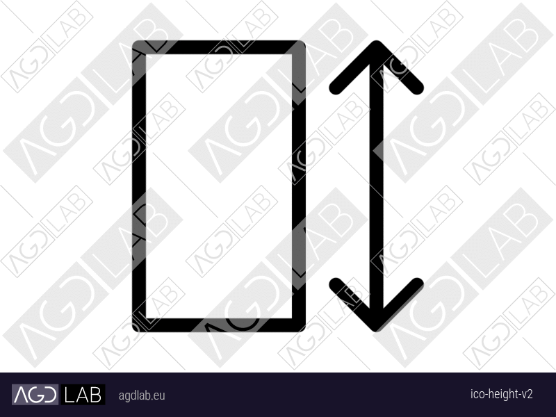 Height alternative version icon
