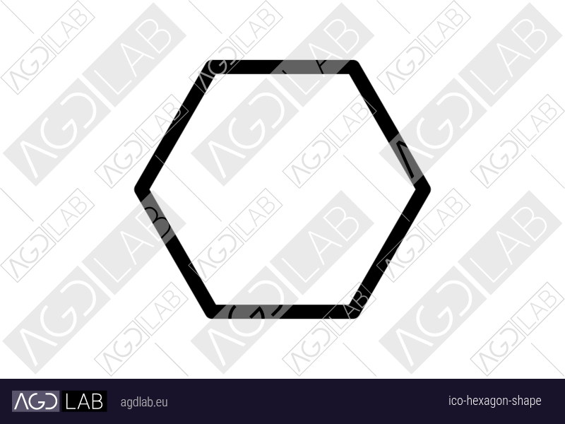 Hexagon shape icon