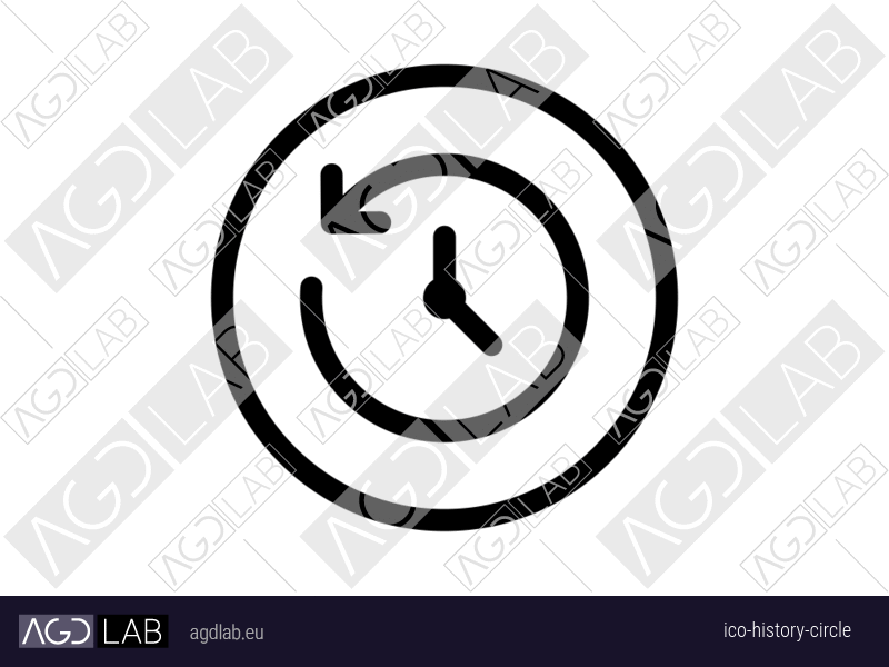 History circle icon
