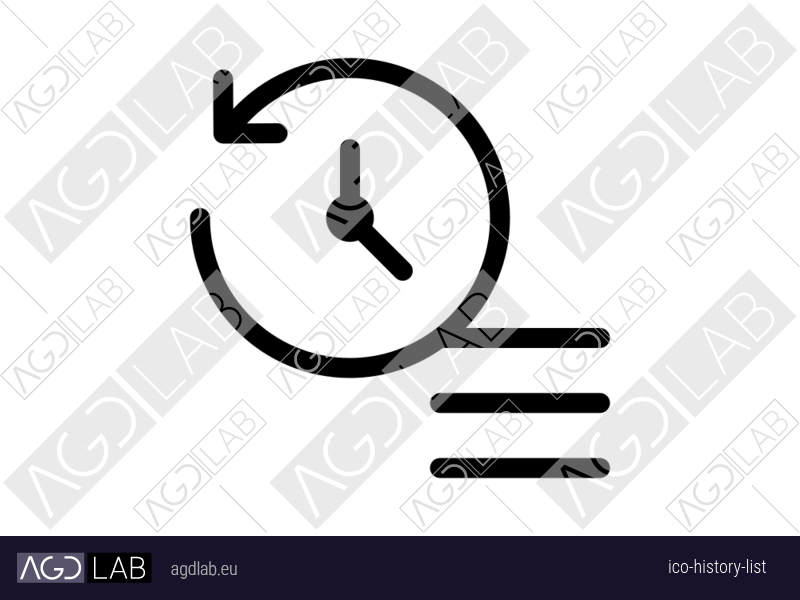 History list icon