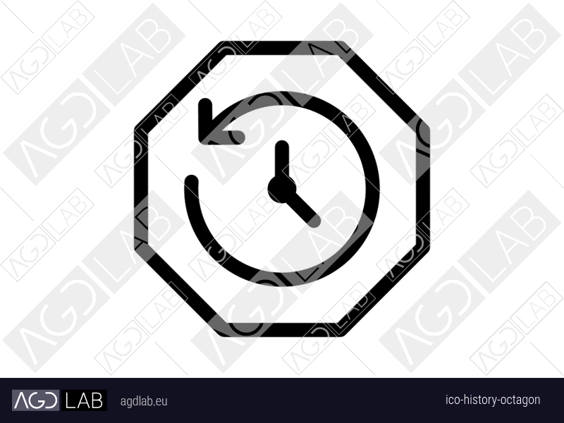 History octagon icon