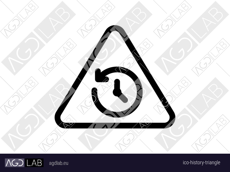 History triangle icon